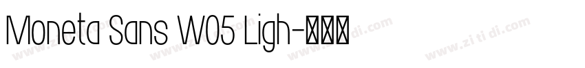 Moneta Sans W05 Ligh字体转换